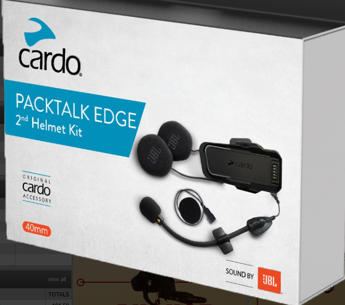 CARDO PACKTALK EDGE 2ND HELMET KIT