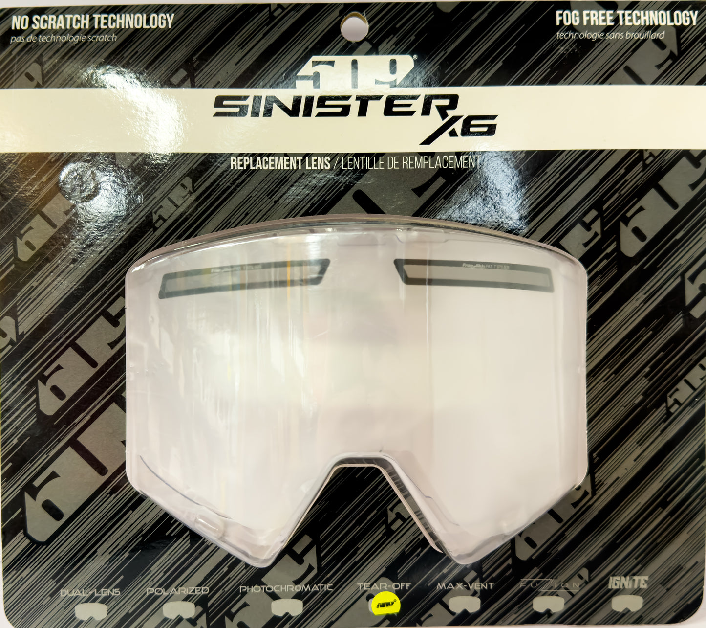 509 Sinister MX6 Offroad Goggle Flow Lens