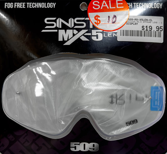509 Sinister Offroad MX-5 Lens - Adult - Clear