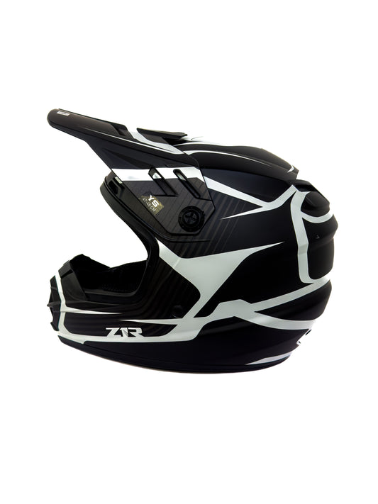 Z1R Rise Offroad Helmet - Youth - Black/White
