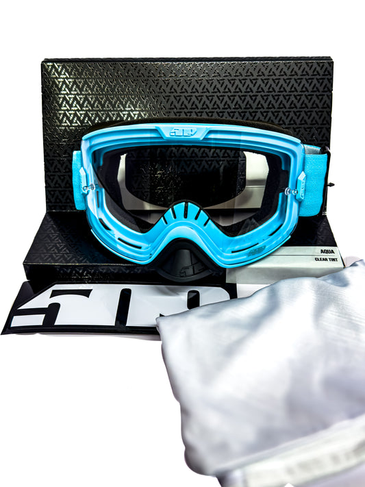 509 Kingpin Offroad Goggle - Adult - Aqua - Clear Lens