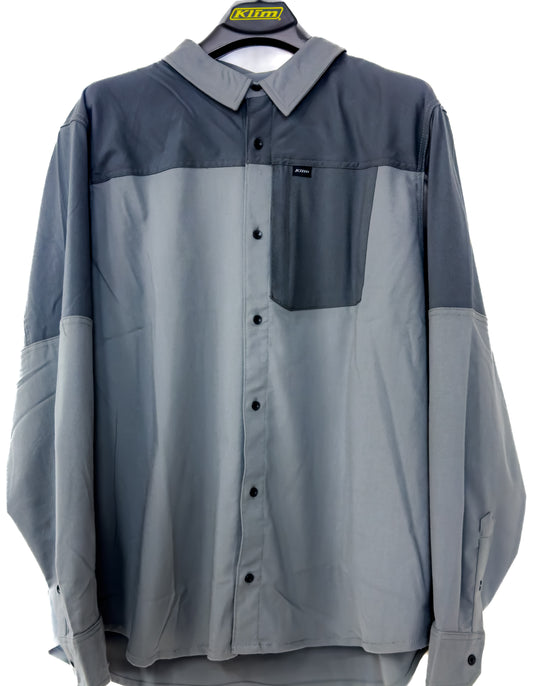 Phelps Midweight Stretch Flannel Shirt - Castlerock Asphalt