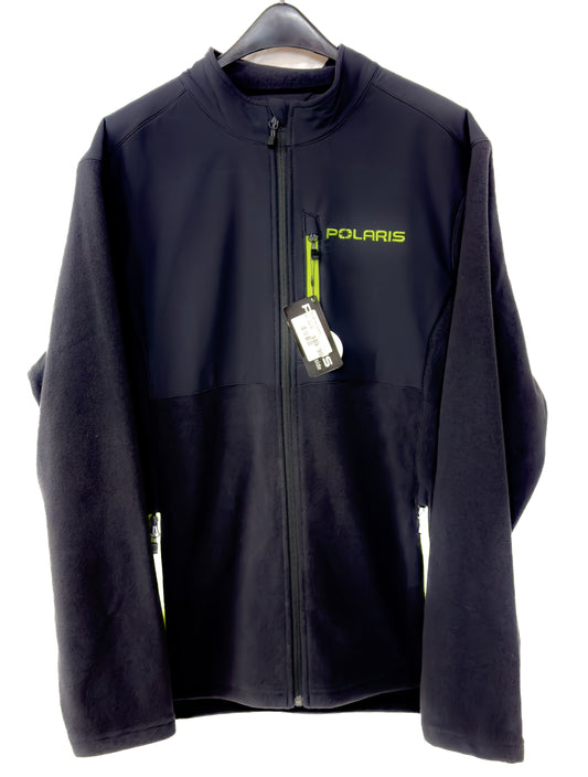 Polaris Men's Northstar Mid-Layer - Black/Lime