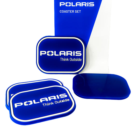 Polaris PVC Coasters - Blue