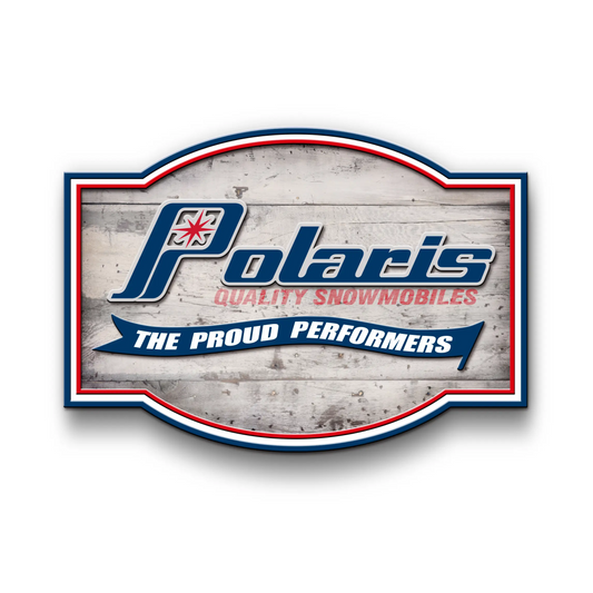 VINTAGE POLARIS WOOD SIGN