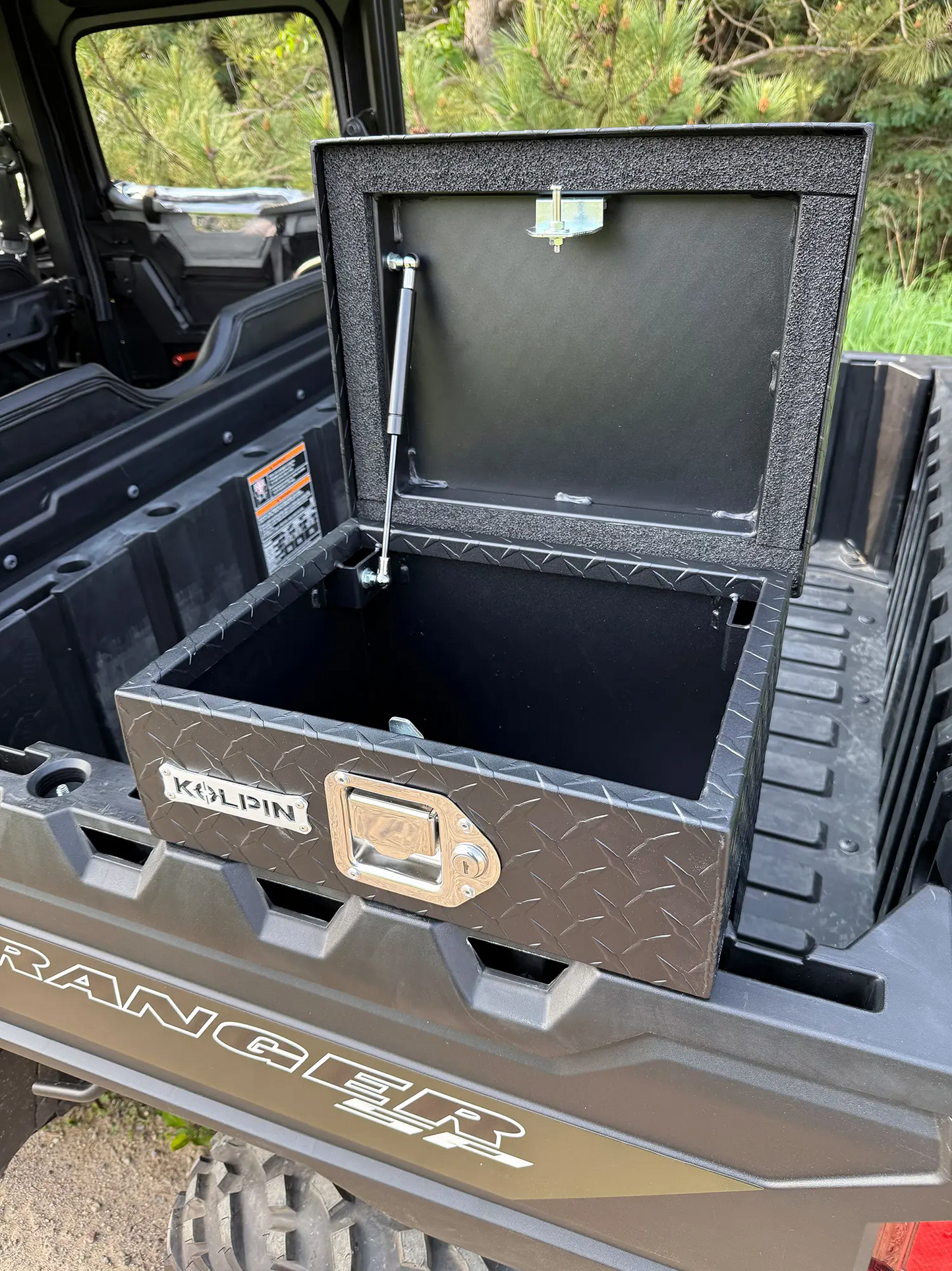 KOLPIN-UTV Diamond Plate Bedside Saddle Box Item #: 53475