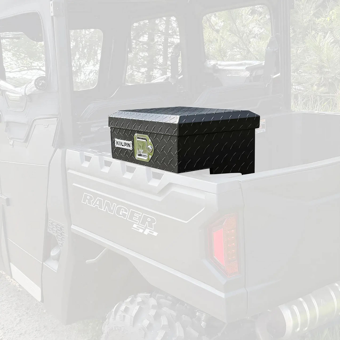 KOLPIN-UTV Diamond Plate Bedside Saddle Box Item #: 53475