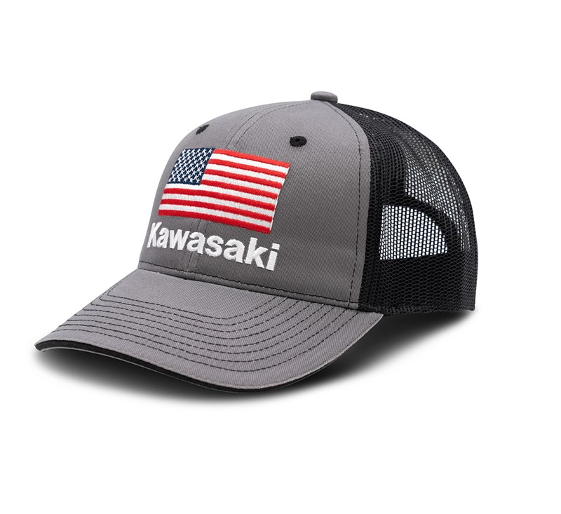 KAWASAKI CURVED BILL FLAG CAP