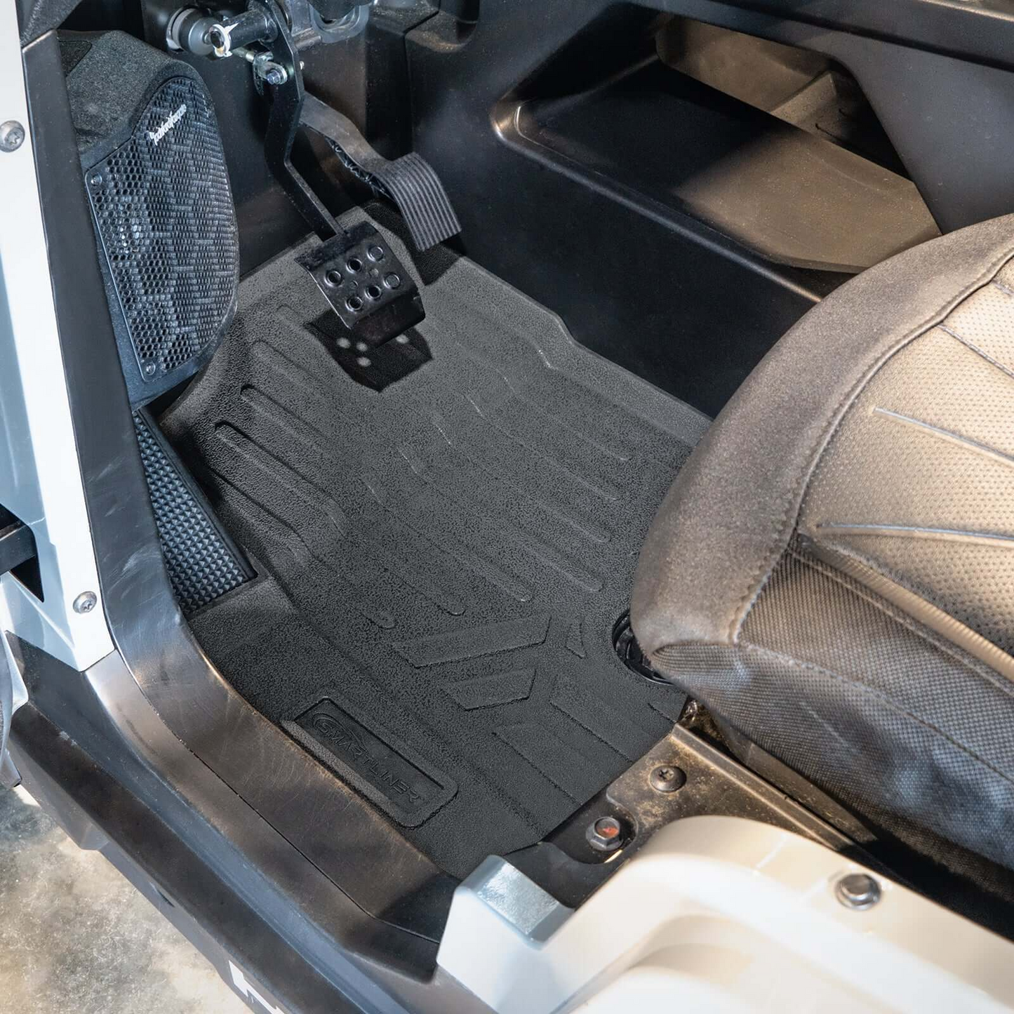 SMARTLINER Custom Fit Rugged Rubber Floor Liners For 2019-2026 Polaris General XP 1000 (4-Seater Models) Plus Bed