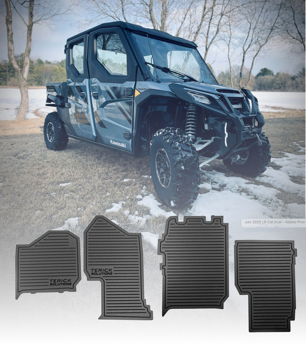 Kawasaki Ridge Crew Rubber Floor Mats