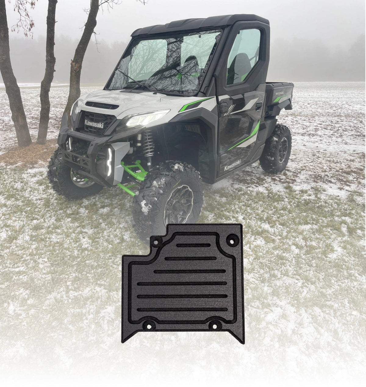 Kawasaki Ridge 2 Door Rubber Floor Mats (ALL MODELS)
