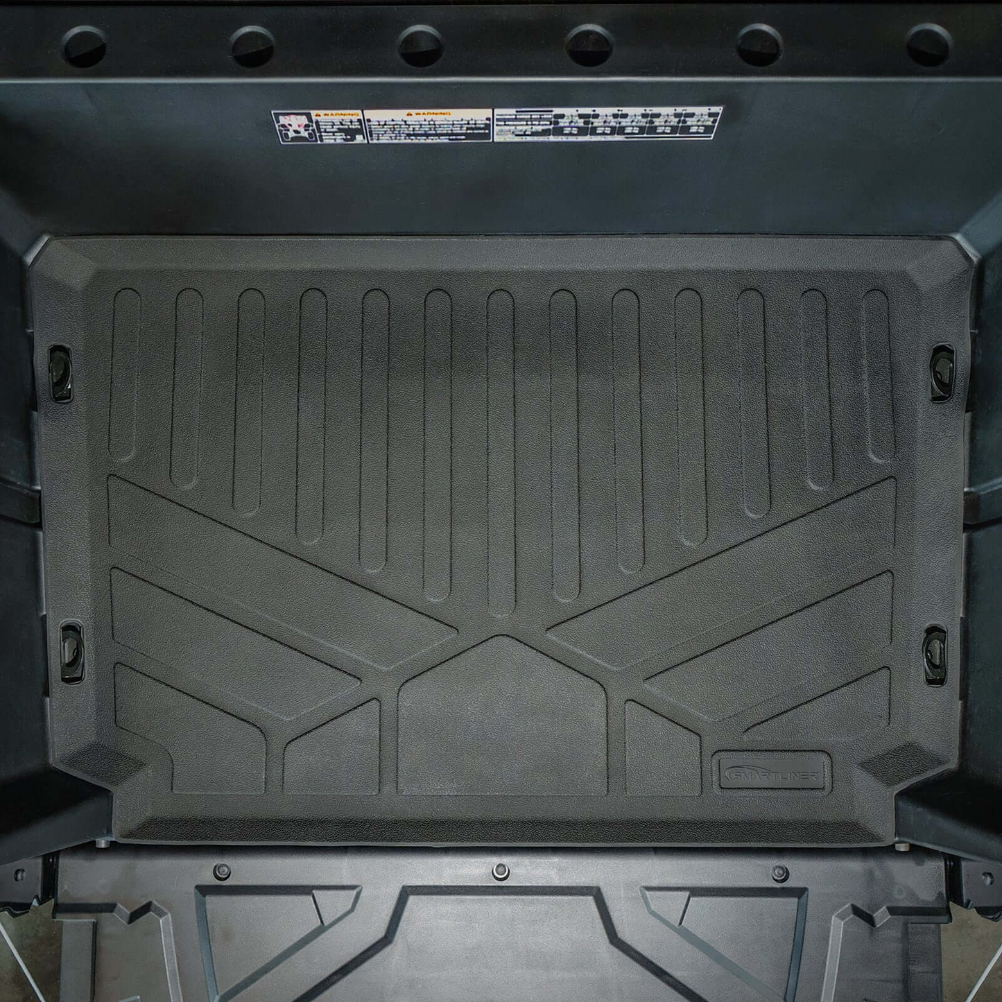 SMARTLINER Custom Fit Rugged Rubber Floor Liners For 2019-2026 Polaris General XP 1000 (4-Seater Models) Plus Bed